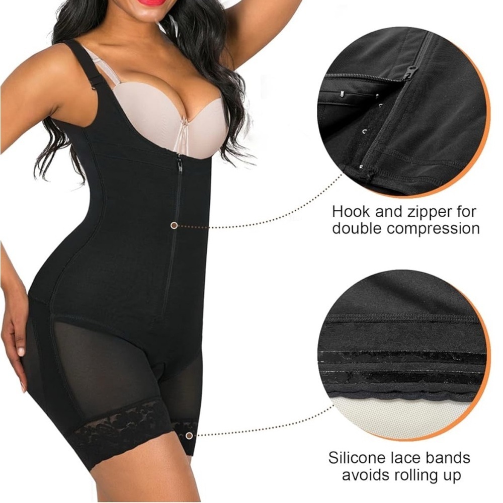 SHAPERX Shapewear for Women Tummy Control Black Women's Intimate Bodysuit XL